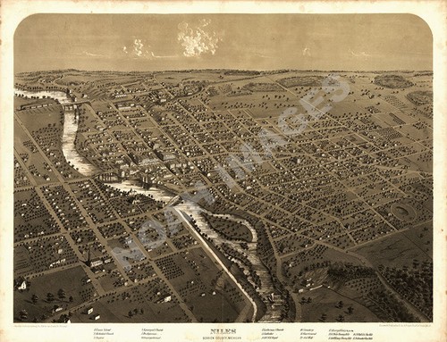 Panoramic map niles - map, of
