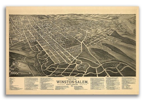 Winston salem 1891 historic - nc,