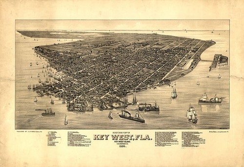 Panoramic map key west - panoramic,
