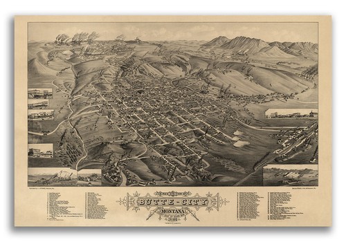 1884 butte city montana - butte,