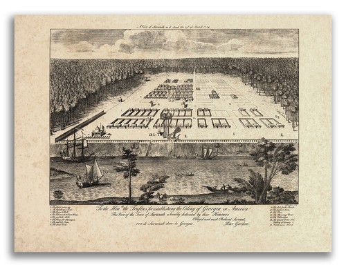 Savannah georgia 1734 - 1734, historic