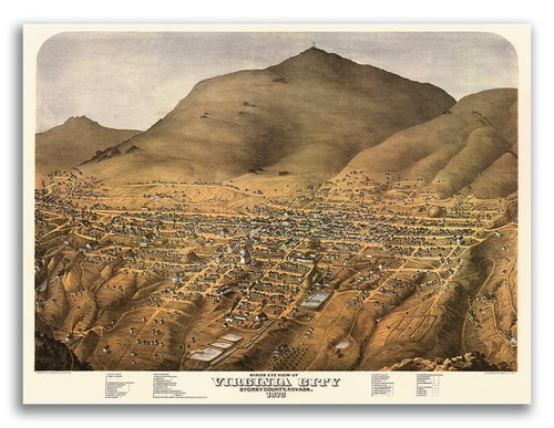 Virginia city nevada - nevada, 1875
